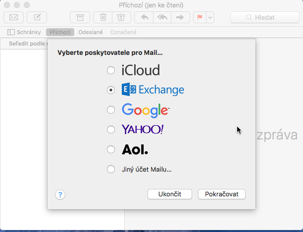 Mac OS Exchange Mail